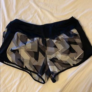 Grey patterned Nike  dri-fit shorts
